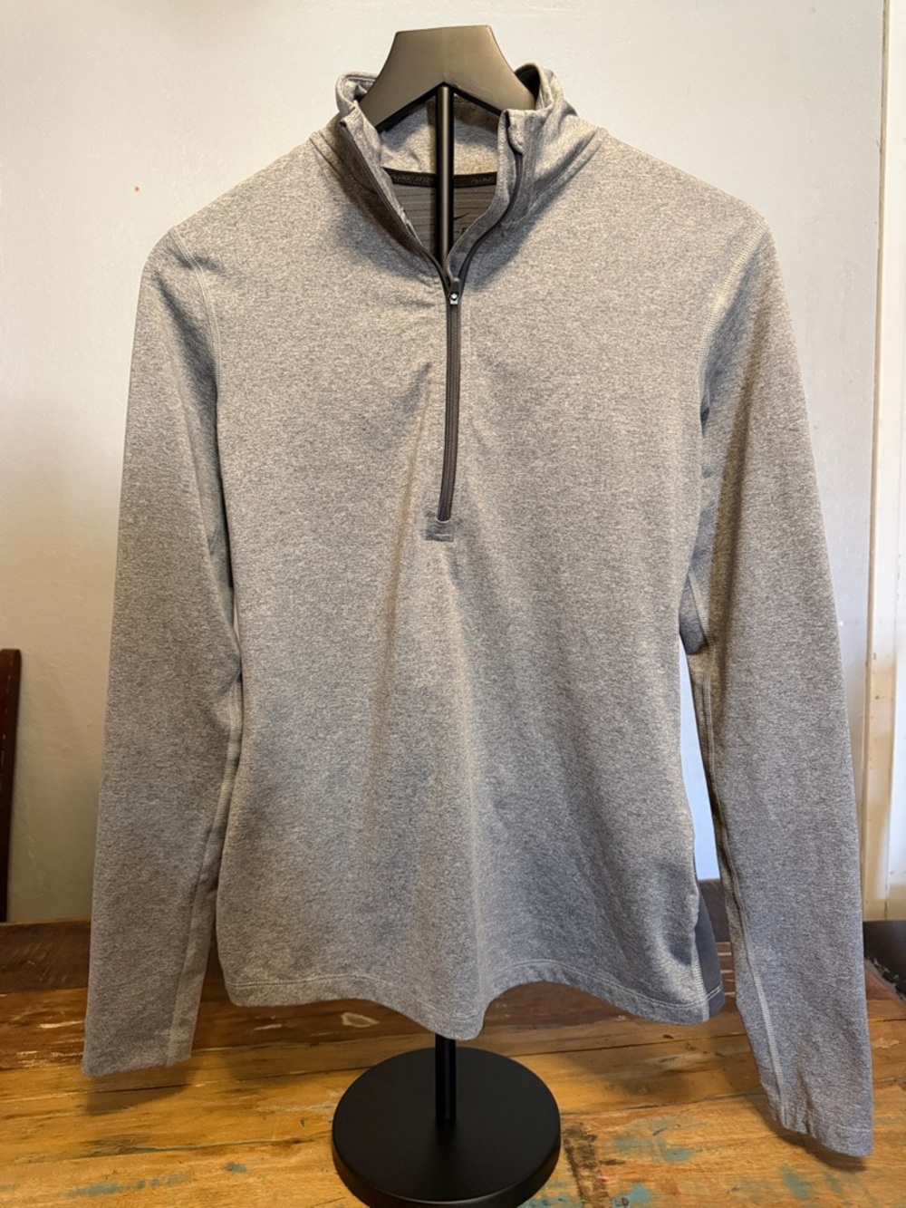 Nike Two-Tone Gray Quarter-Zip Training Top